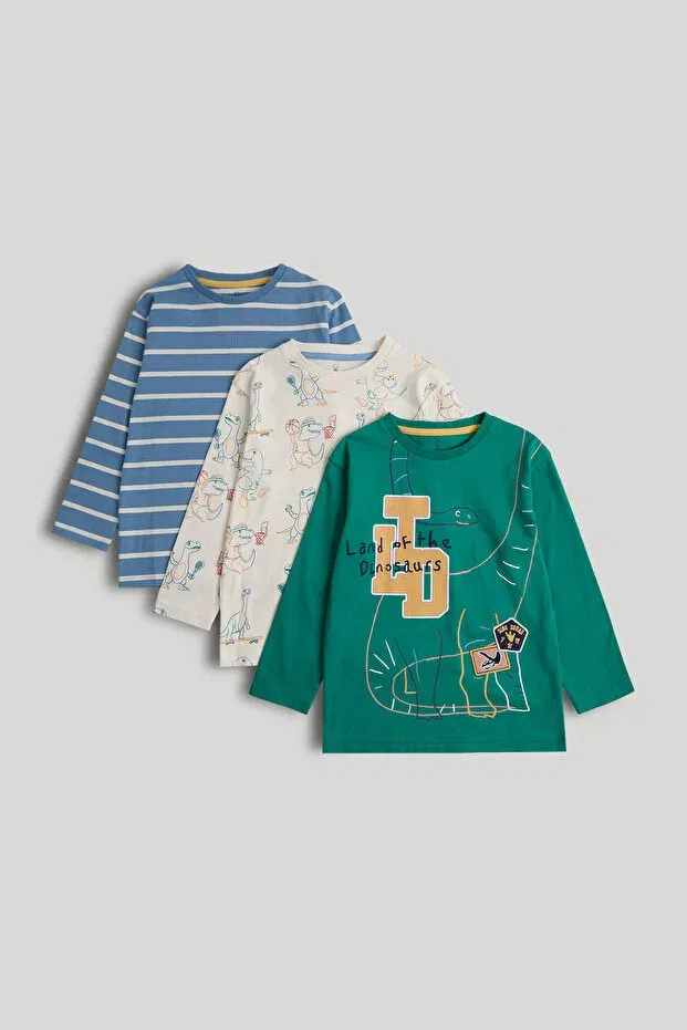 Детский комплект футболок с длинным рукавом Mothercare, Multicolor