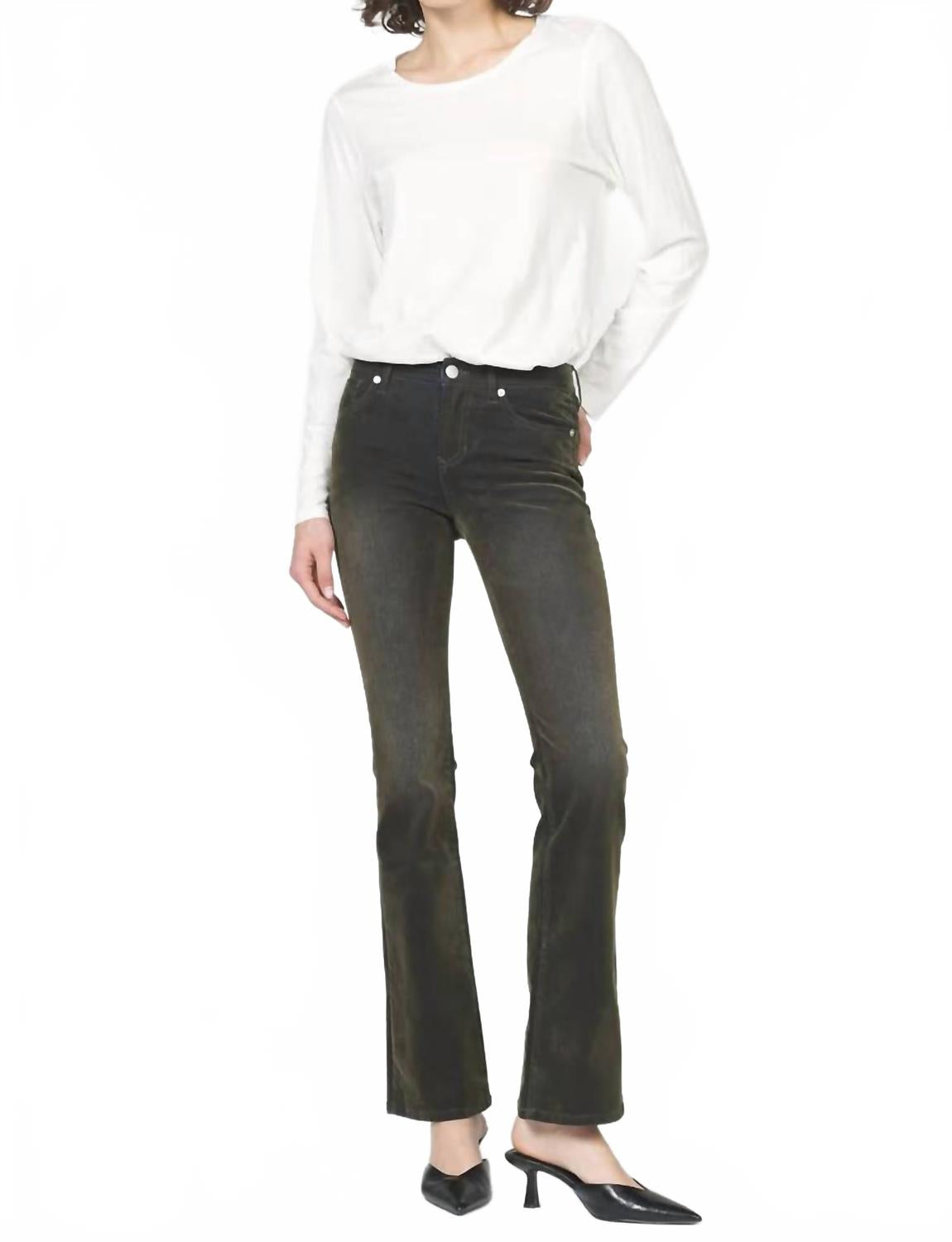 

DEAR JOHN DENIM Джинсы-клеш Jaxtyn, оливковый цвет