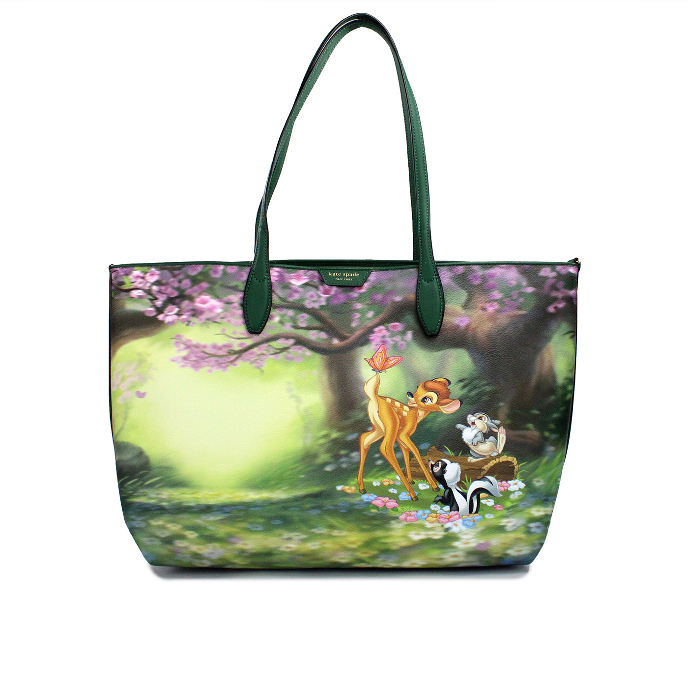 

Сумка-тоут через плечо из ткани с покрытием Kate Spade Disney Sutton Bambi, женская сумочка, цвет multi