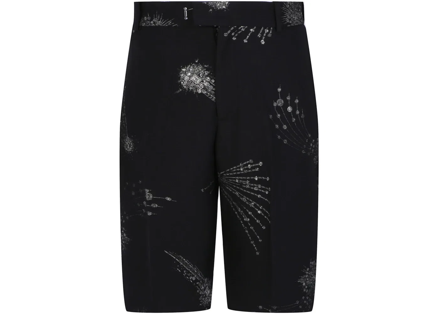 Мужские шорты Embellished Astral Alexander McQueen, Black Silver