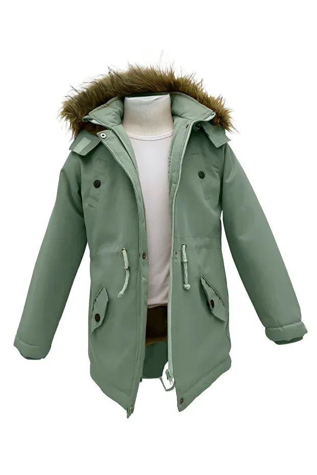 Детское пальто из шерсти Basics Jannock, Mint Green