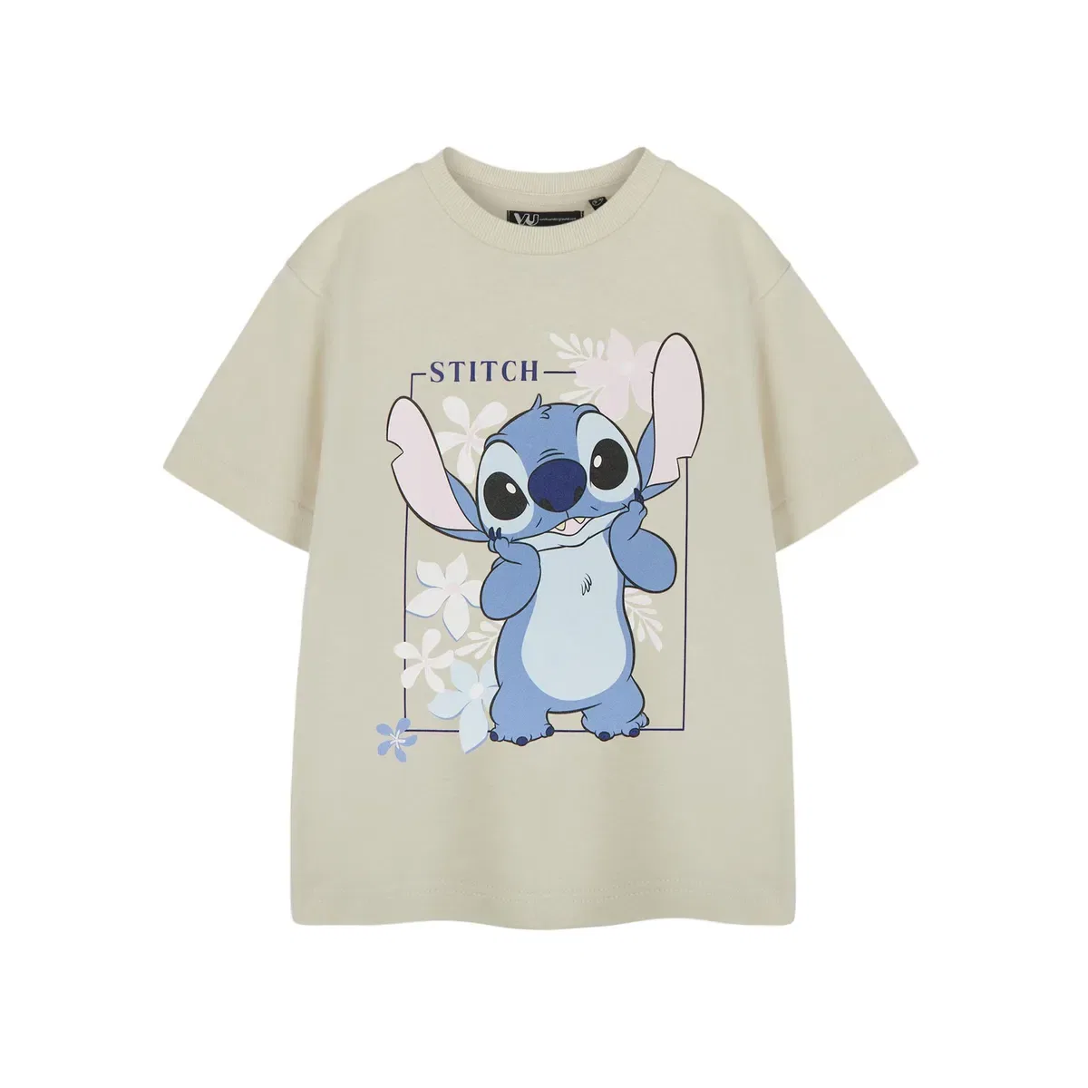 Детская футболка с принтом Lilo & Stitch Big Character Disney, Beige