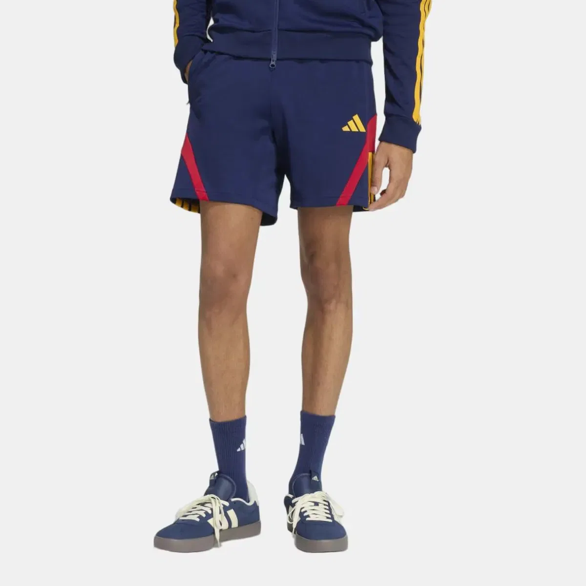 Мужские шорты с принтом House of Tiro Nations Pack adidas, Azul