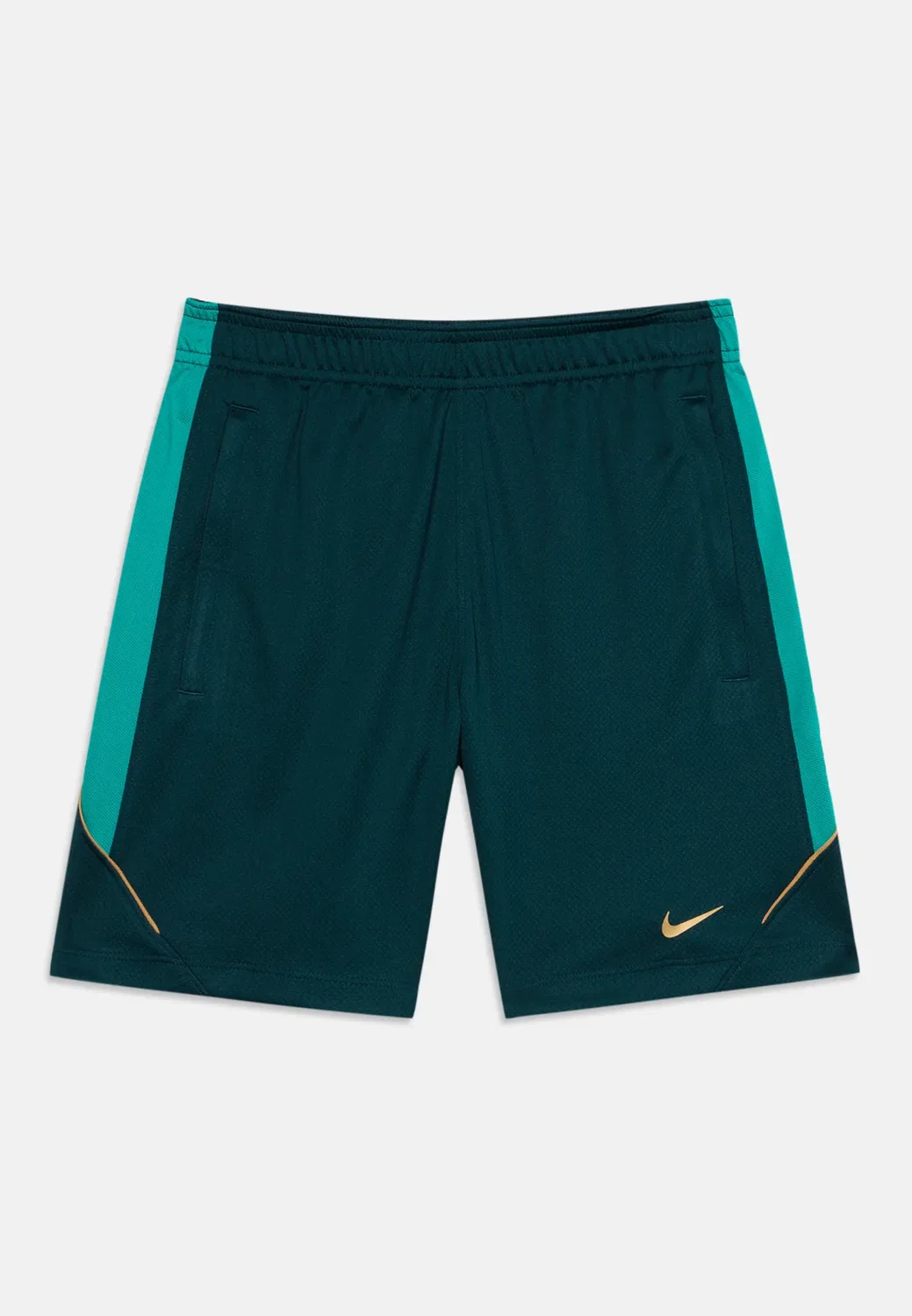 Спортивные шорты Strike Zip унисекс Nike Performance, Midnight Spruce/Rio Teal/Gold_Coloured