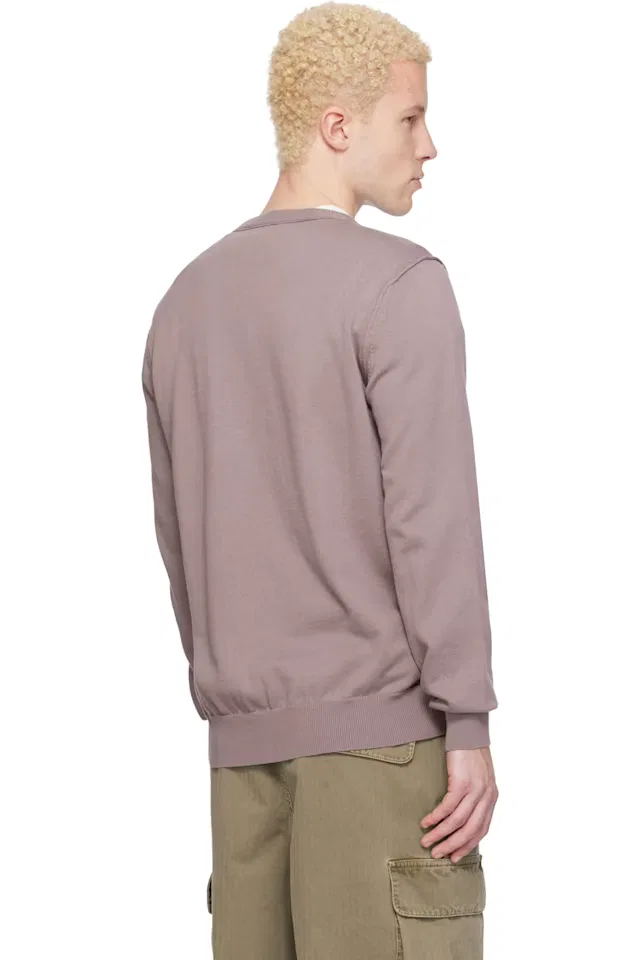 Фиолетовый мягкий свитер из органического хлопка Stone Island — фото 3