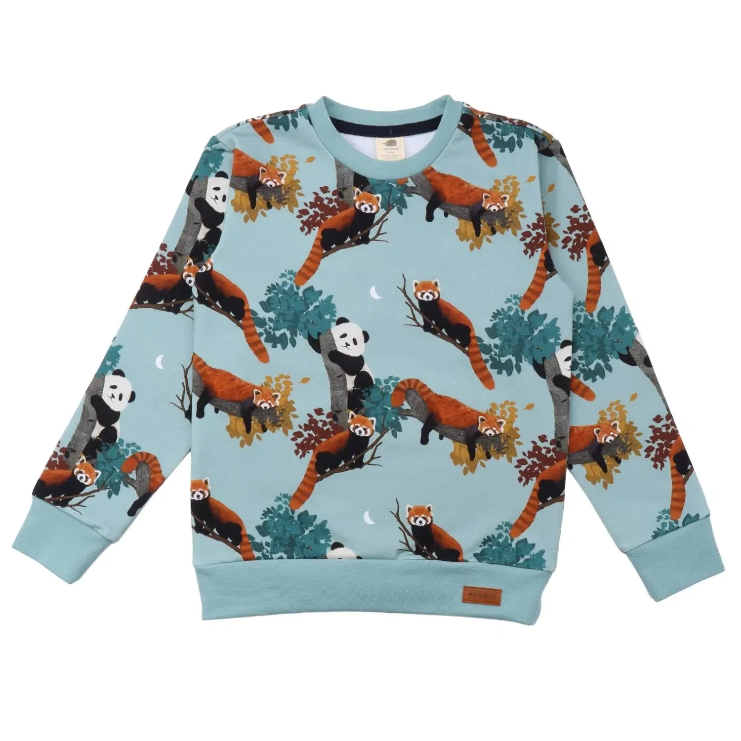 Свитшот хлопковый с принтом панда Panda Friends Walkiddy, белый