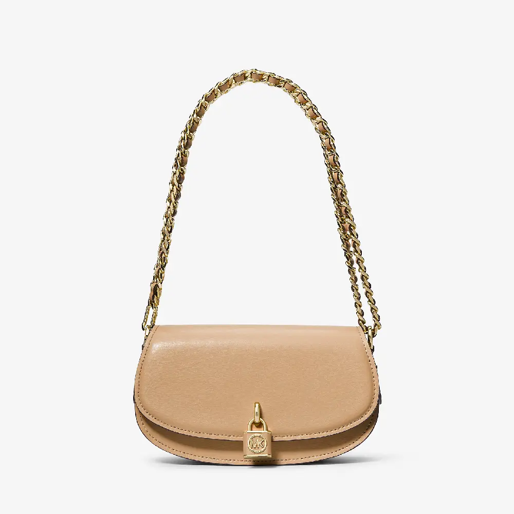 

Сумка Michael Michael Kors Mila Small Leather Shoulder, светло-коричневый