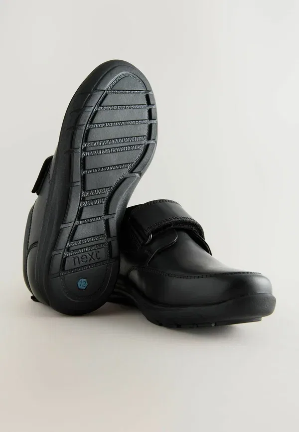 Туфли кожаные Wide fit school shoes Next black, черный — фото 3