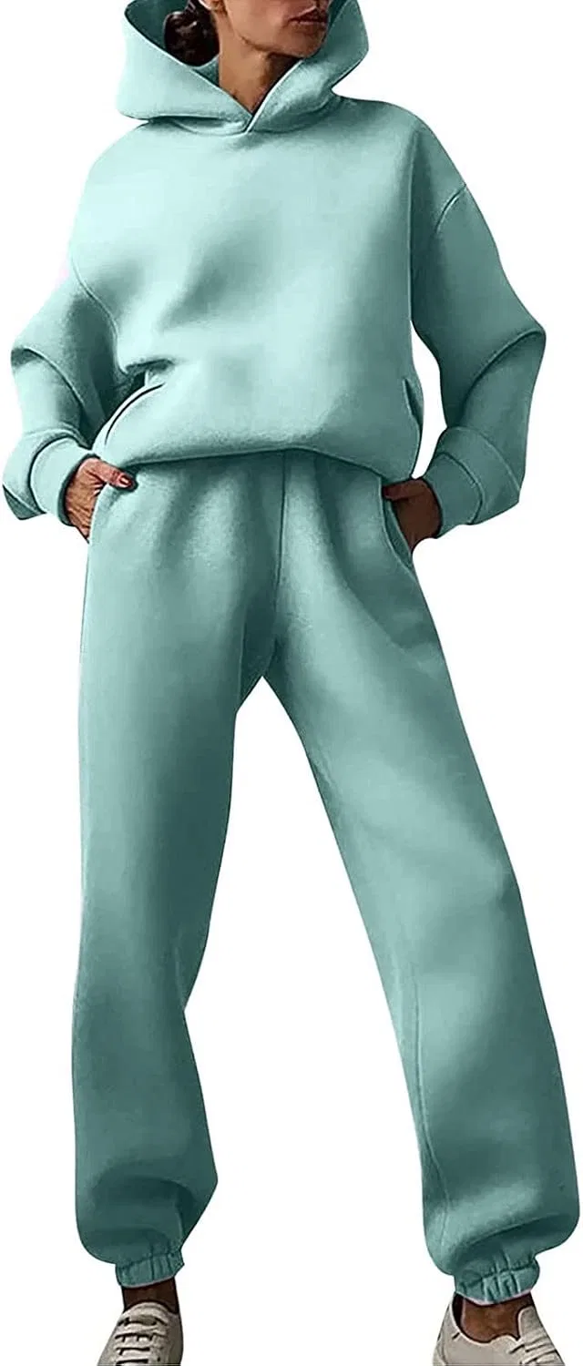 Женский спортивный комплект из худи и брюк, Oversized Fit