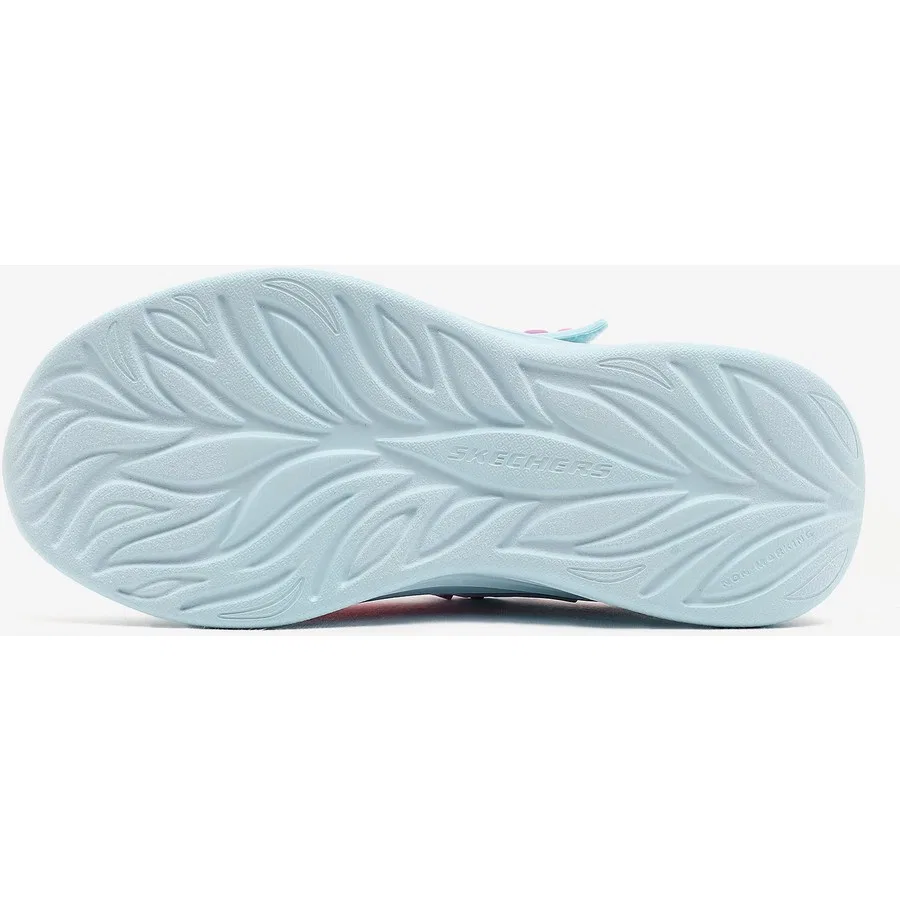 Кроссовки детские с блеском Power Jams 2.0 Skechers, Сине-разноцветный — фото 4