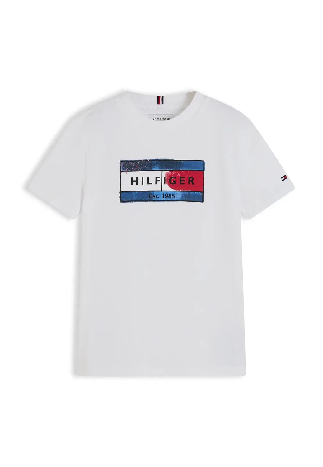 Футболка унисекс с принтом флага от Hilfiger Tommy Hilfiger, White — фото 4