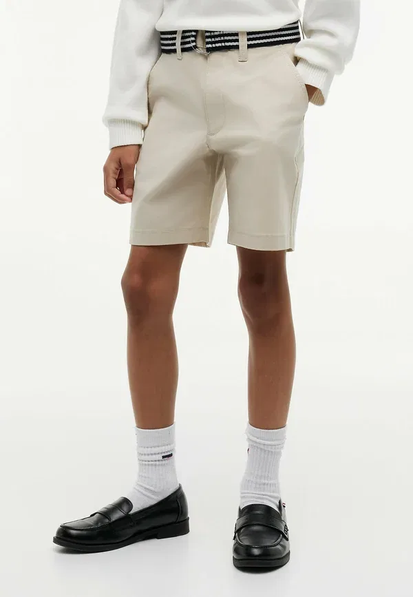 Шорты с поясом Baggy chino belted short Tommy Hilfiger, Classic Beige, бежевый — фото 3