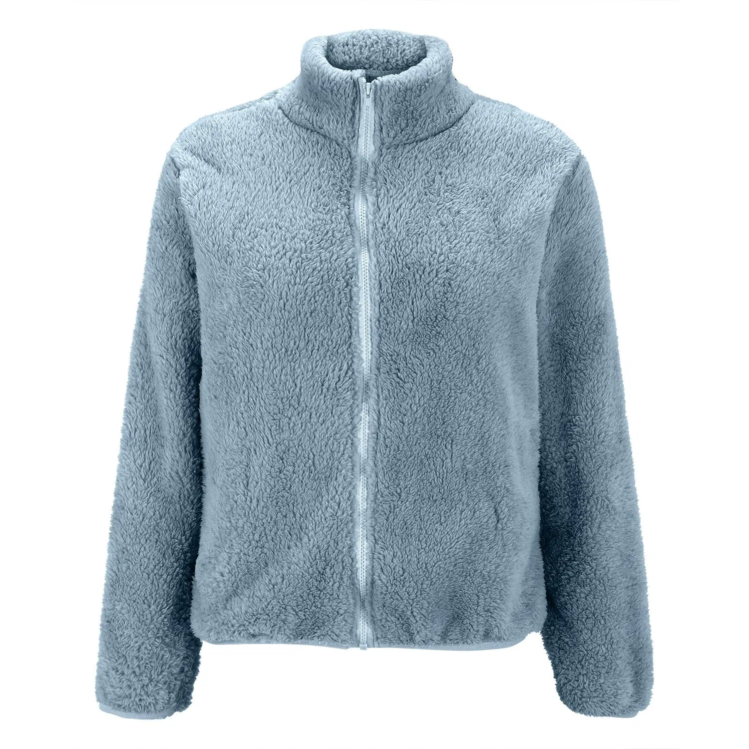 Женская куртка с длинным рукавом из флиса, Azzurro