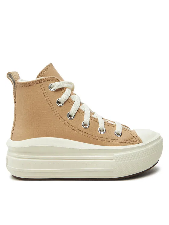 Кеды Chuck Taylor All Star Move Platform Leather Converse, бежевый