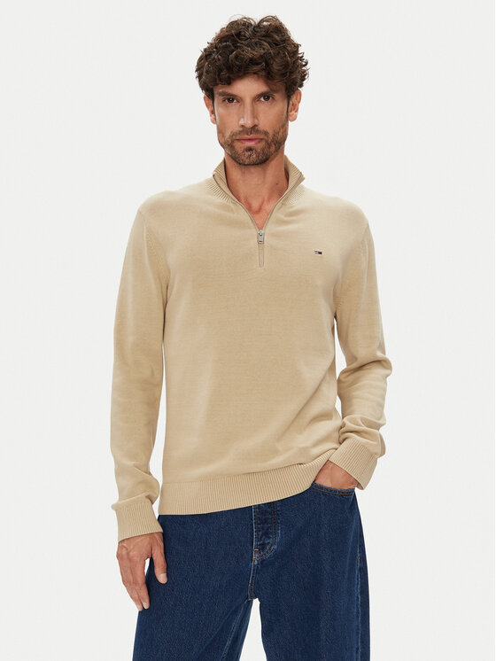 

Свитер slim fit DM0DM21654 Tommy Jeans, бежевый