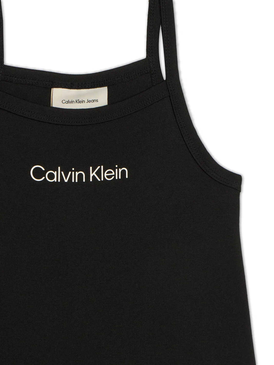 Летнее платье стандартного кроя для девочки Skater Calvin Klein, черный — фото 3
