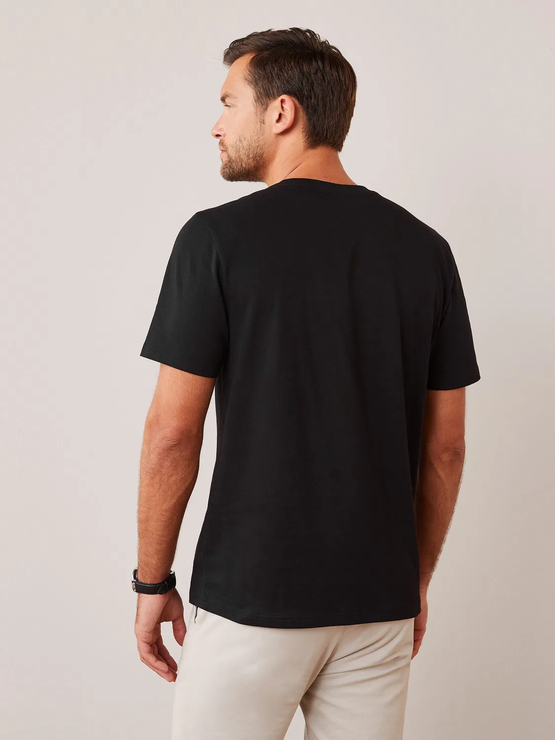 Футболка с круглым вырезом, Regular Fit, Essential Next, черный — фото 2