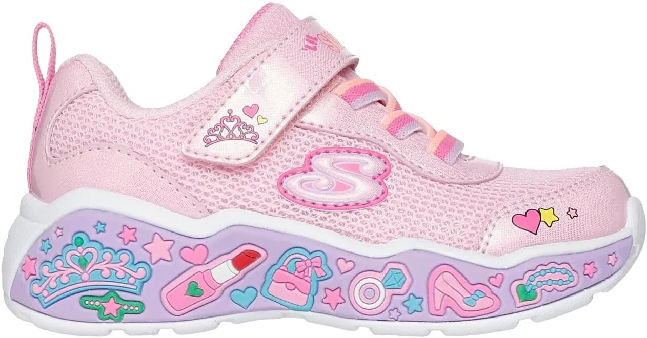 Детские кроссовки для девочек Play Scene-fun Squad Skechers, Link Pink/Multi — фото 4