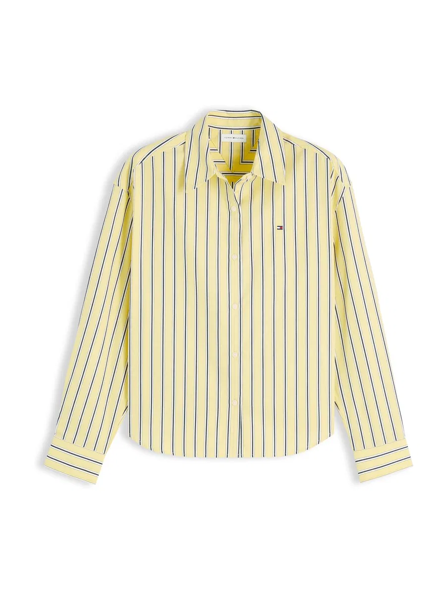Блузка TOMMY HILFIGER "Boxy Fit" желтого цвета