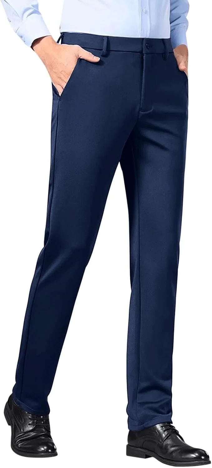 Мужские классические брюки Slim Fit, модель Vintage Business, синий