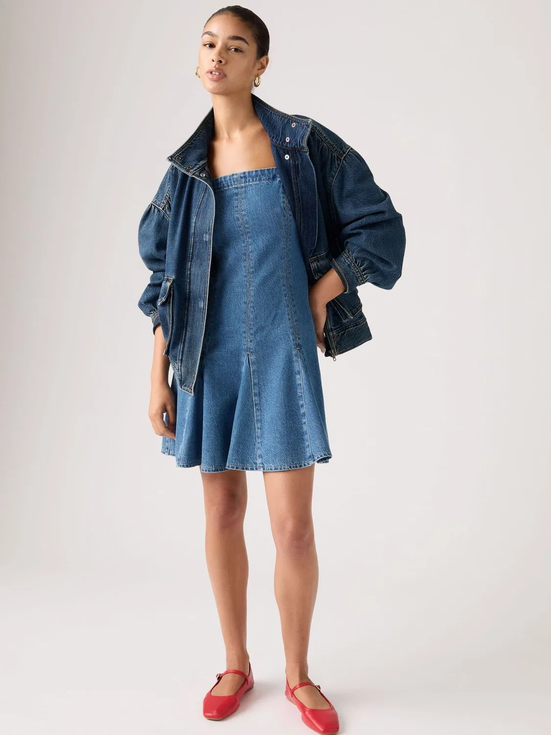 Платье джинсовое мини Levi's, Godet All Day — фото 2
