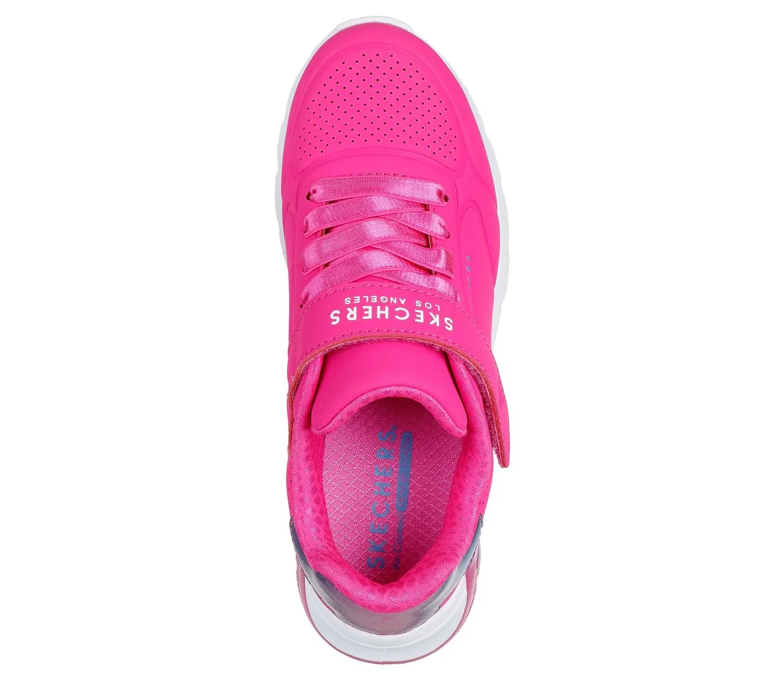 Детские кроссовки для девочек Skechers, Hot Pink Synthetic Multi Trim — фото 3