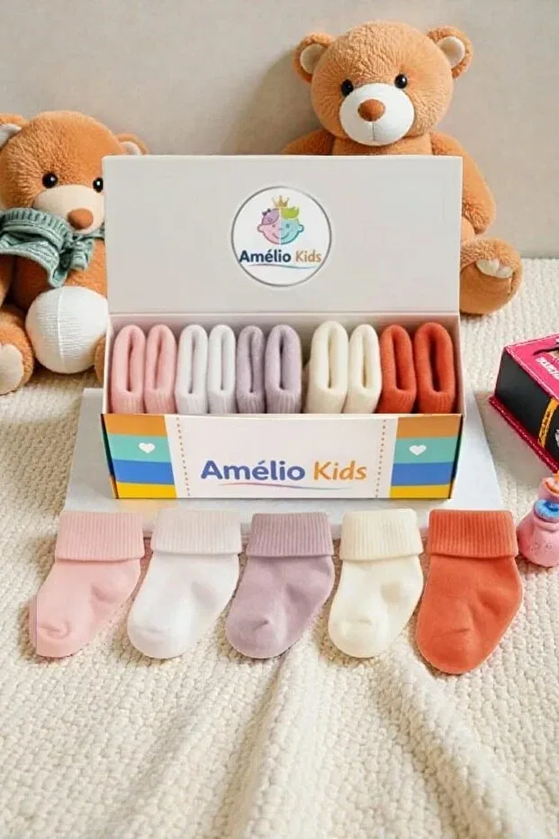 Детский набор носков из органического хлопка Amélio Kids, 5'Renk