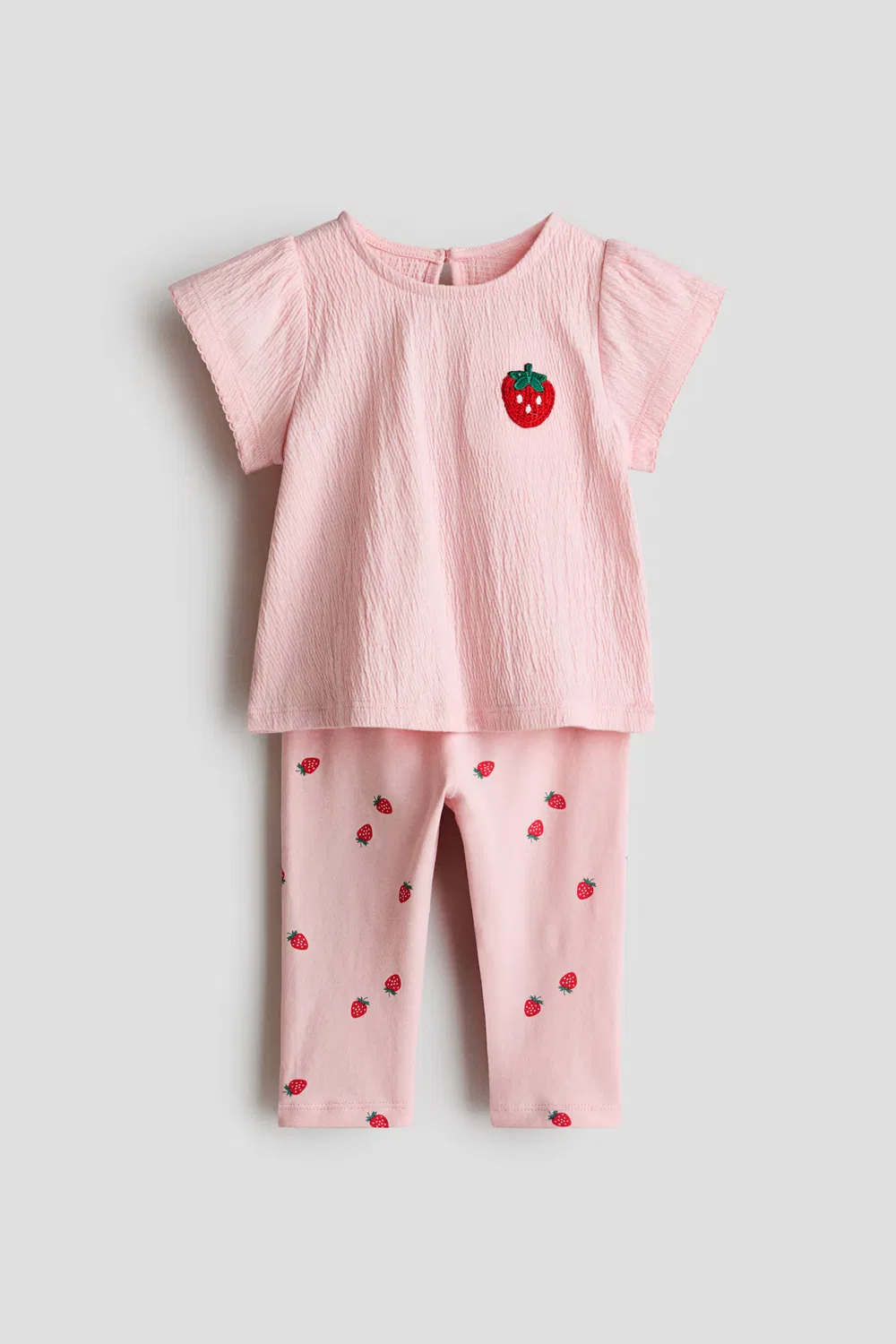 Комплект из двух предметов: рубашка и леггинсы H&M, Hellrosa/Erdbeere