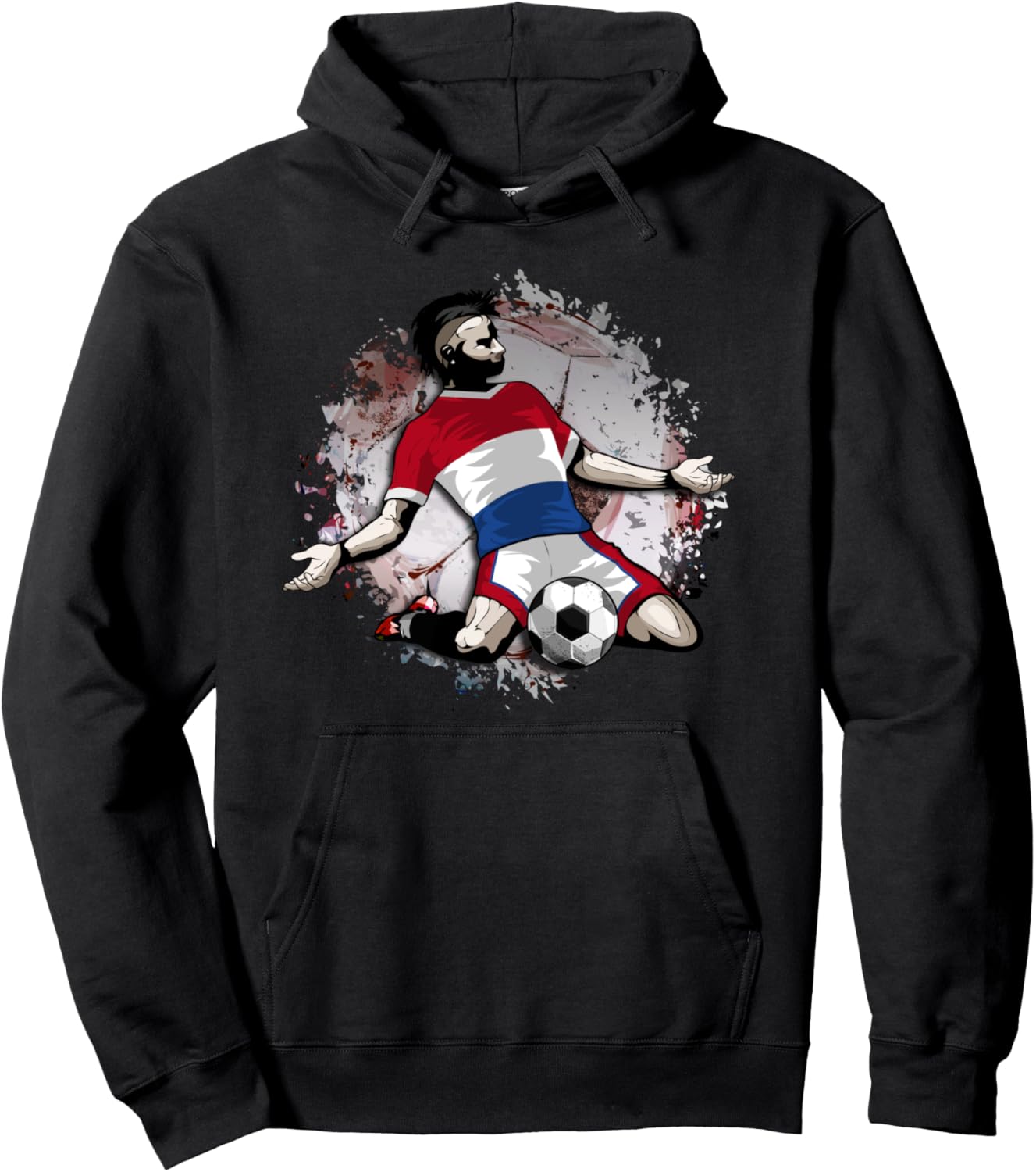 

Футбол Нидерландов, флаг Нидерландов - Футбол, любовь к футболу, толстовка для любителей футбола Teeisle Netherlands Football, черный