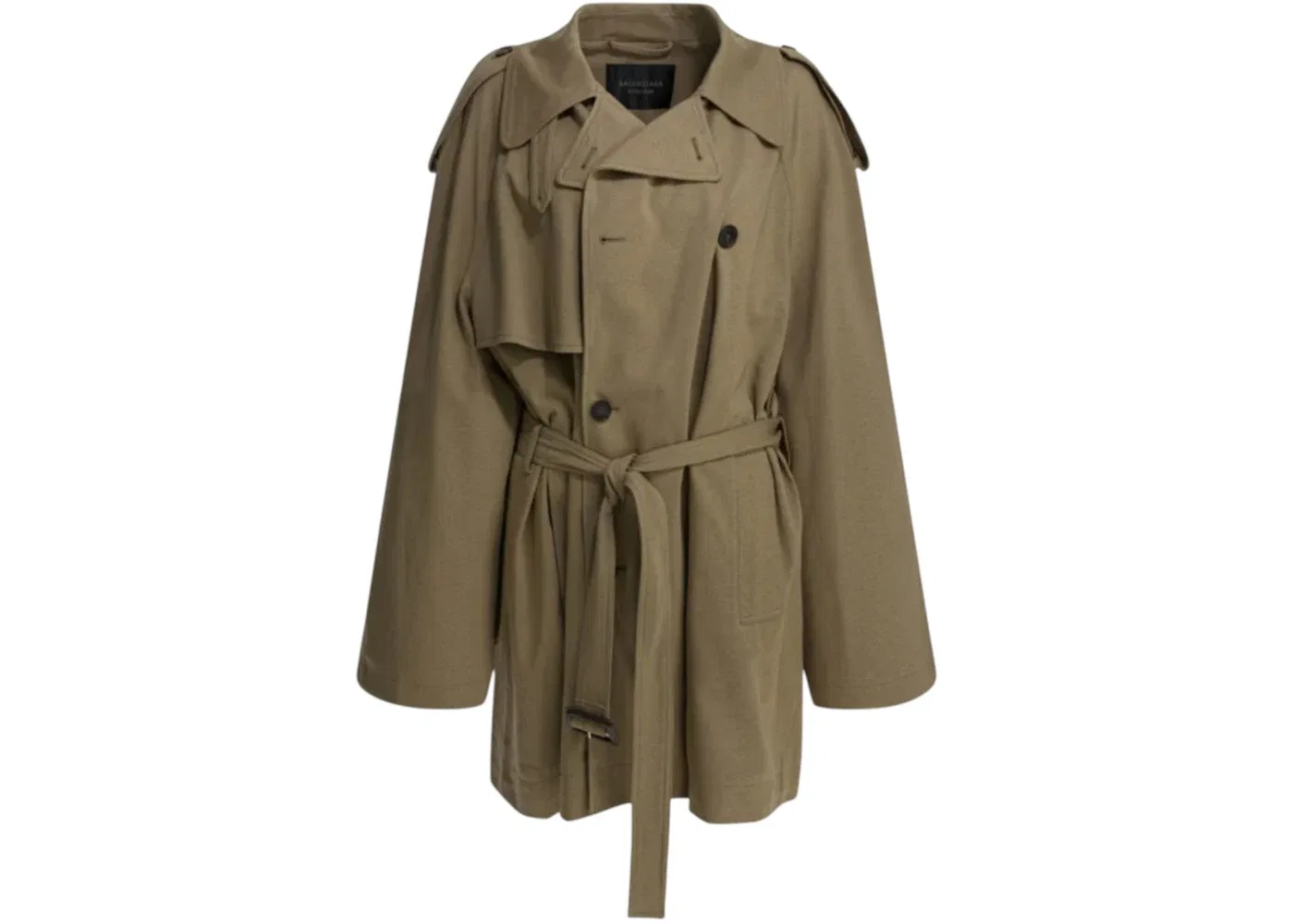 Мужское укороченное пальто Explorer Coat Beige Balenciaga, бежевый