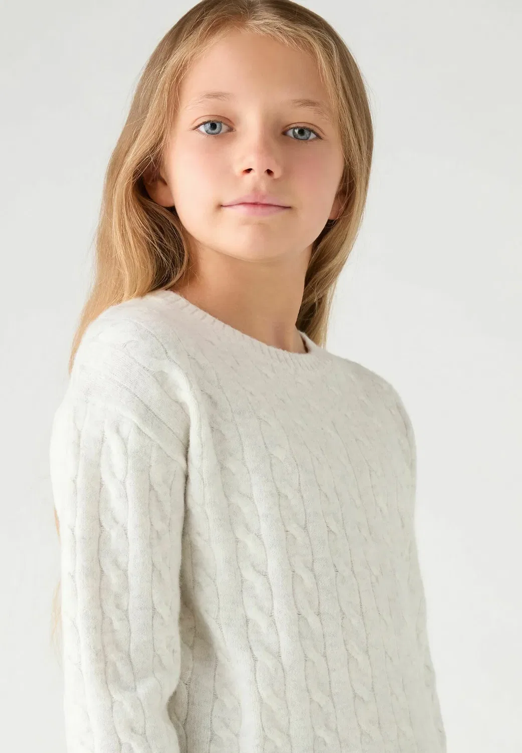 Maglia tinta unita - jumper Terranova, Avorio Melange — фото 4