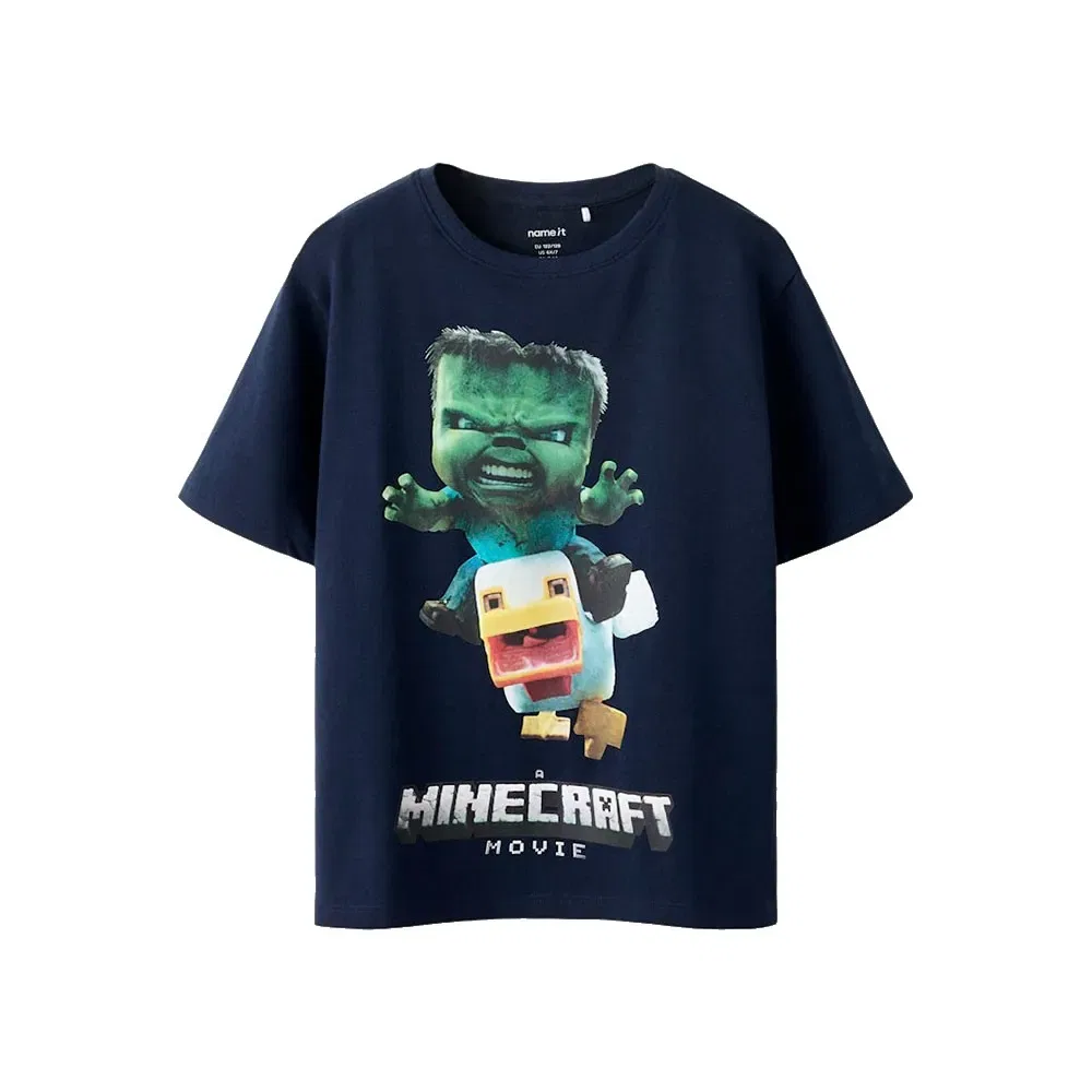 Детская футболка для мальчиков с принтом Nif Minecraft Name it, Blue — фото 2