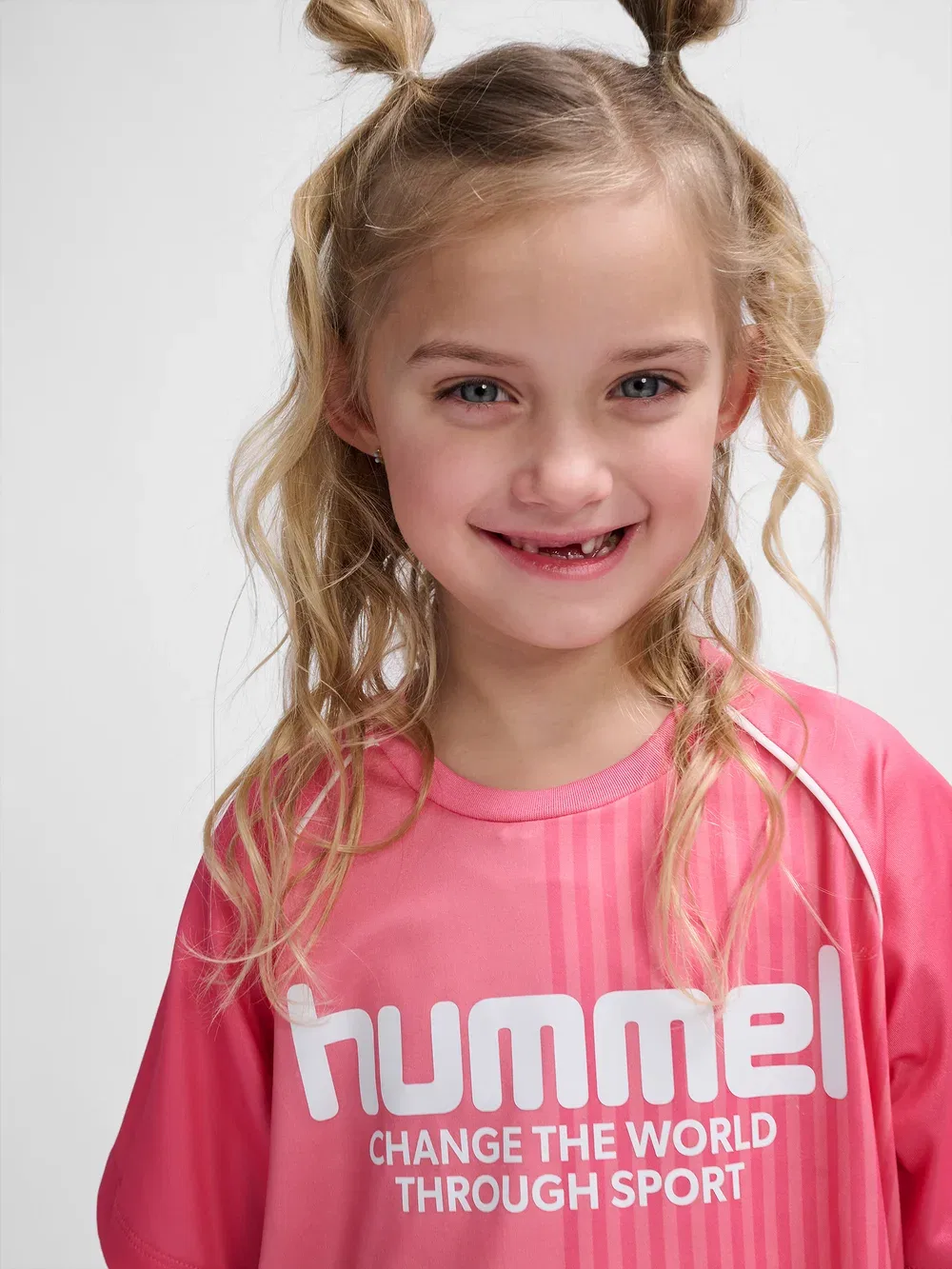 Футболка с принтом Hummel, Geranium Pink — фото 4