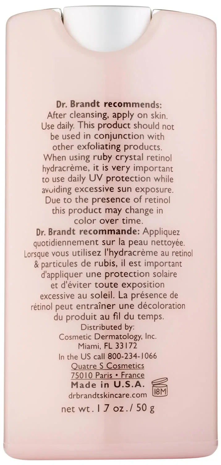 Крем увлажняющий с ретинолом и рубиновыми кристаллами Dr. Brandt Skincare 50 г, Green Tea — фото 3