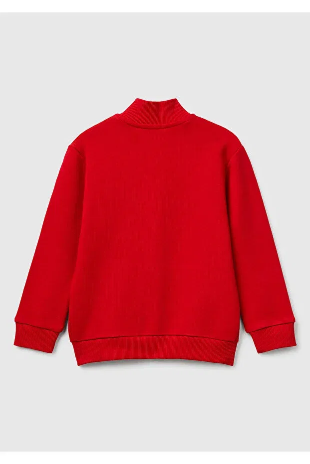 Детские свитшот для мальчиков с логотипом United Colors Of Benetton, Red — фото 2