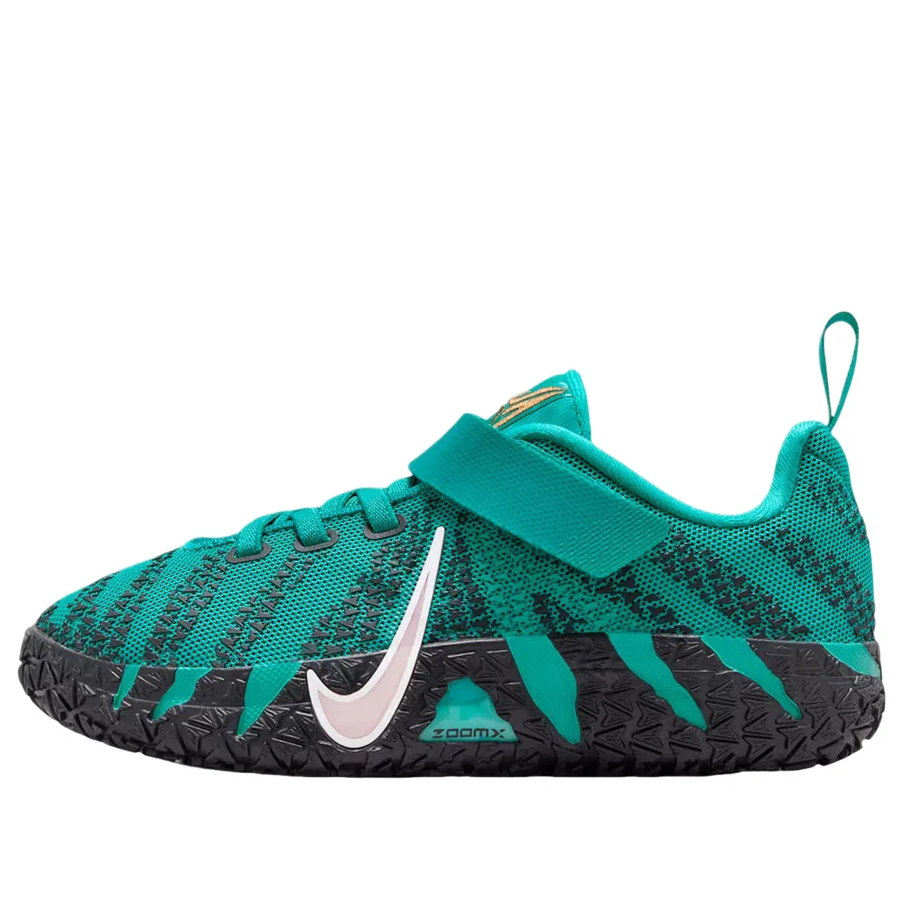 Детские кроссовки для мальчиков с закрытой шнуровкой Nike Ja 3 Scratch 3.0, зеленый