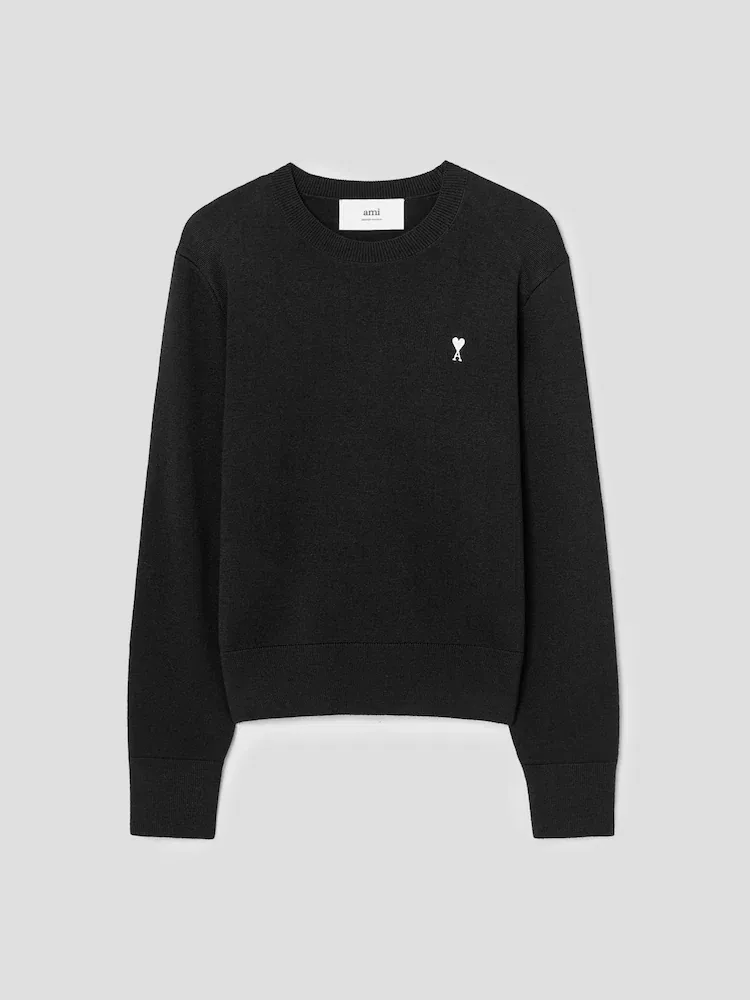 Женский свитер с логотипом, модель Adc AMI PARIS, Black