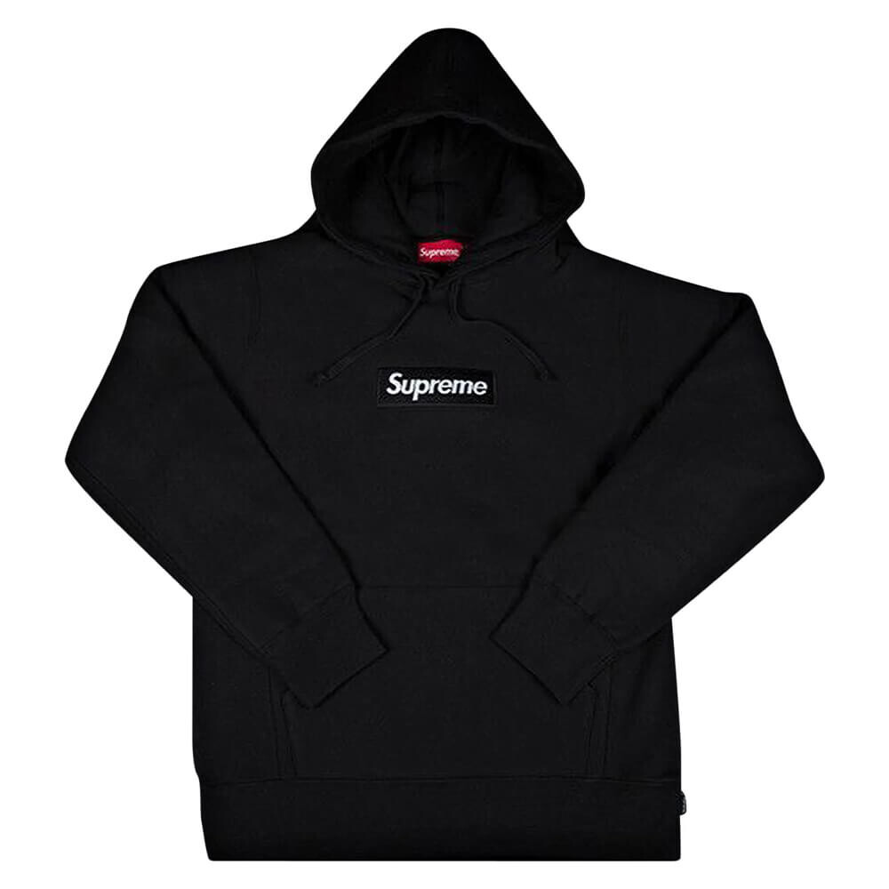 

Толстовка Supreme Box Logo Hooded, чёрный, Черный, Толстовка Supreme Box Logo Hooded, чёрный