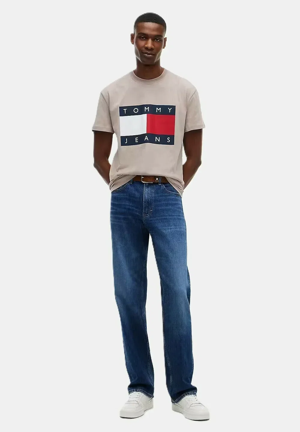 Dm0Dm22645 - футболка с принтом Tommy Hilfiger, Beige — фото 2