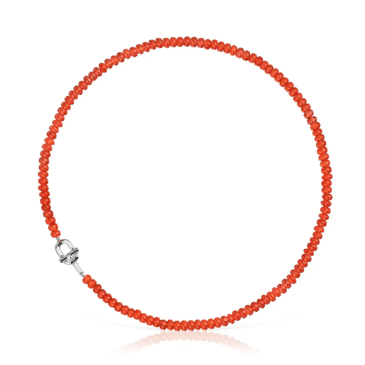 

Колье Tous Manifesto With Treated Chalcedony, серебро/оранжевый