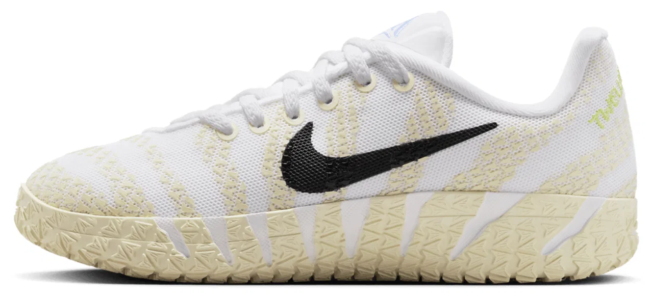 Детские кроссовки для мальчиков с пеной ZoomX Nike Ja 3, Nike, White Black Coconut Milk — фото 2