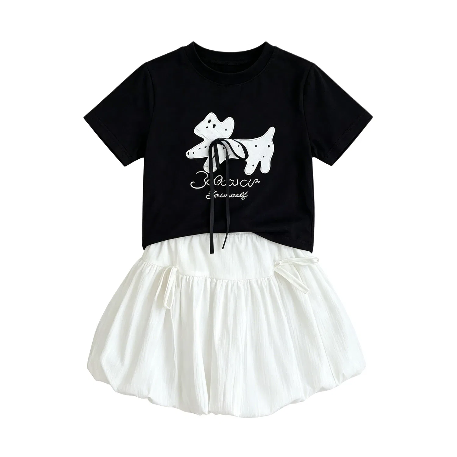 Детский комплект для девочек Lanza Skirt Set, Черный