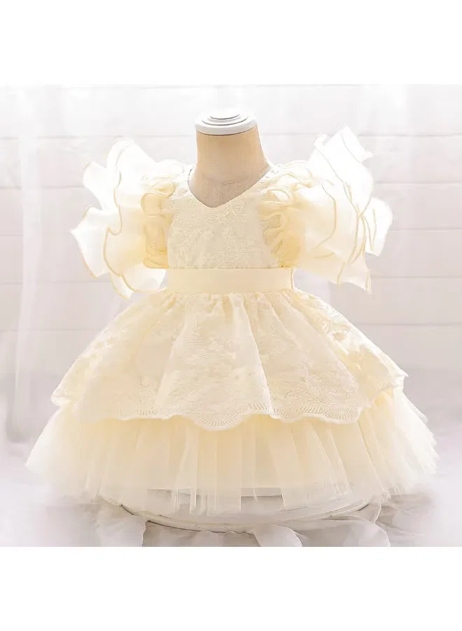 Платье с цветочным принтом Best Gift Fashion, желтый — фото 2