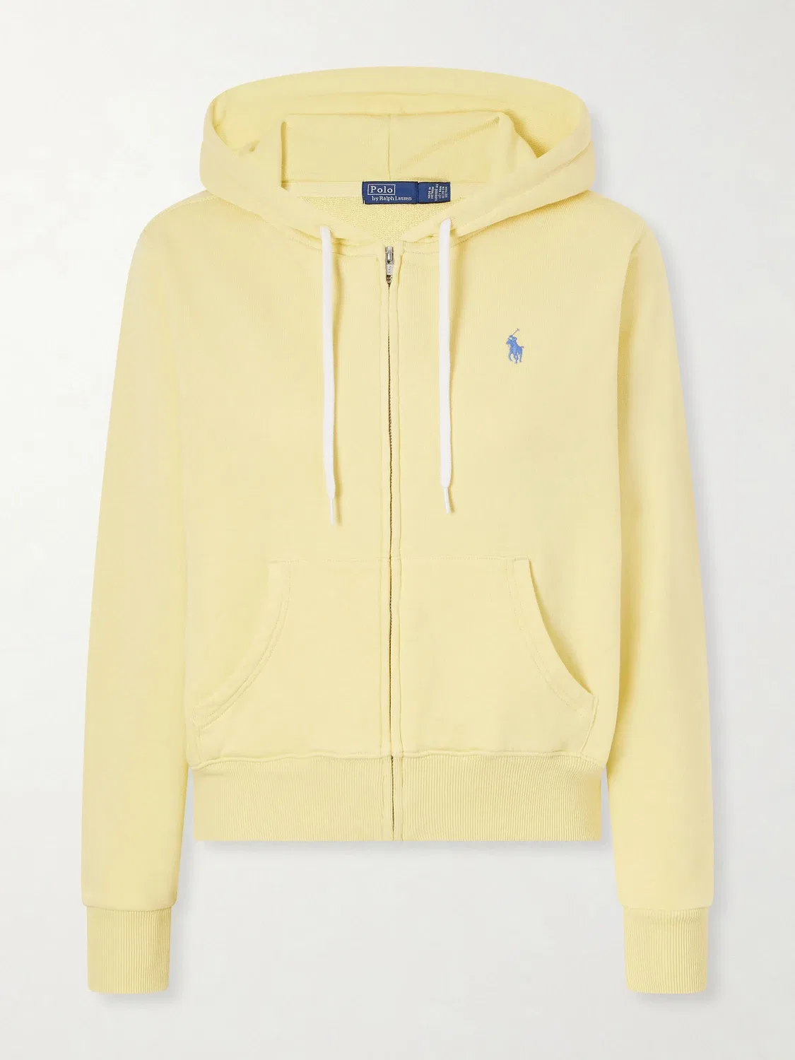 Толстовка на молнии из смесового хлопка с вышитым логотипом Polo Ralph Lauren, желтый