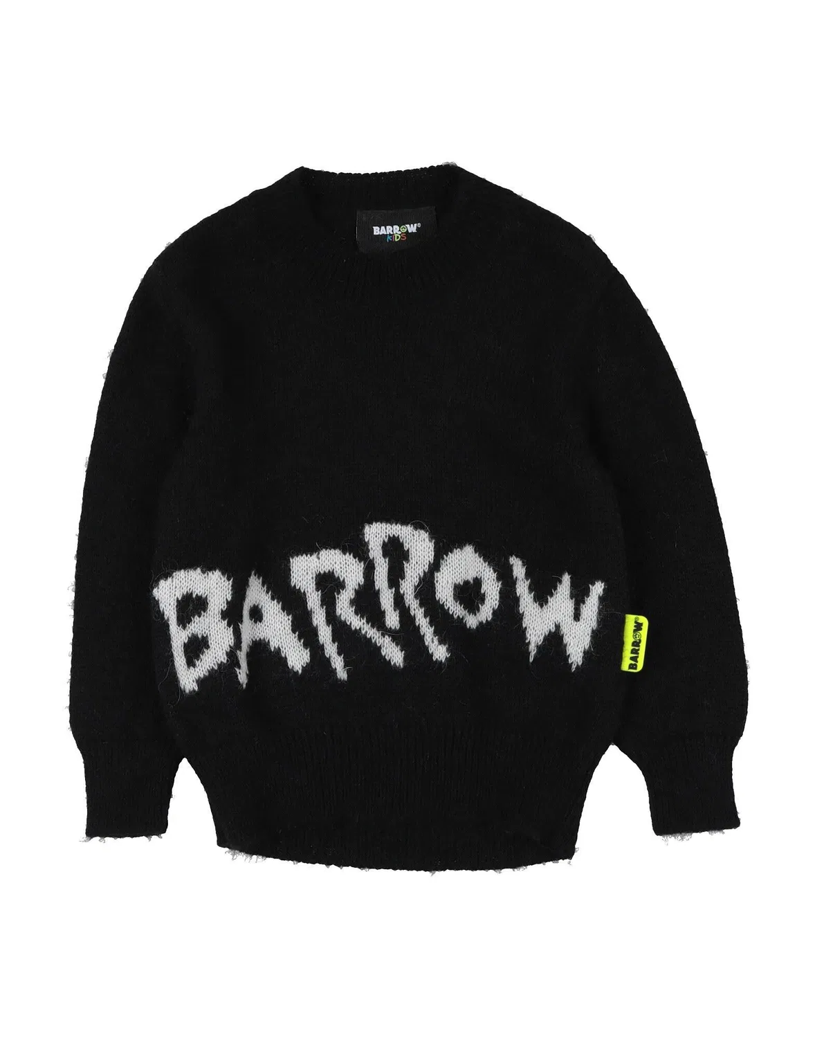 Детский свитер с вышитым логотипом Barrow, черный
