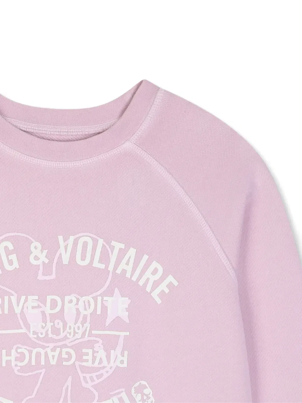 Толстовка с рукавами реглан и графичным принтом Zadig & Voltaire Kids, розовый — фото 3
