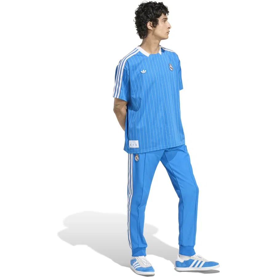 Спортивные брюки с принтом Real Madrid Terrace Icons adidas, Синий — фото 3