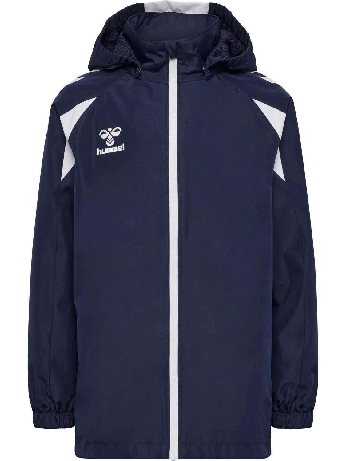 Детская функциональная куртка Hmlcore 2.0 All-Weather Jacket Kids Hummel, Mitternachtsindigo / Weiss — фото 4