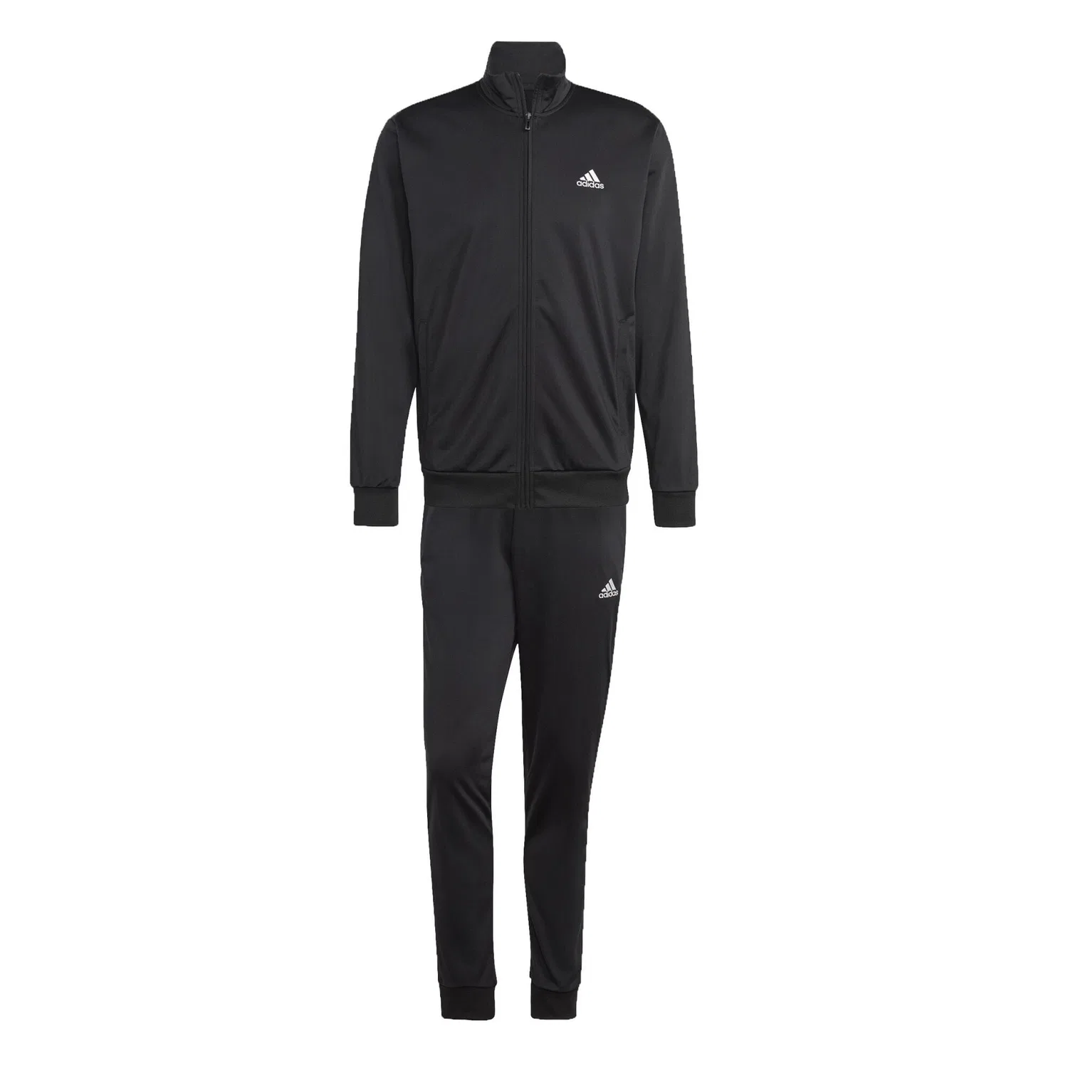 Мужской спортивный костюм с принтом Linear Logo Tricot Adidas, Черный