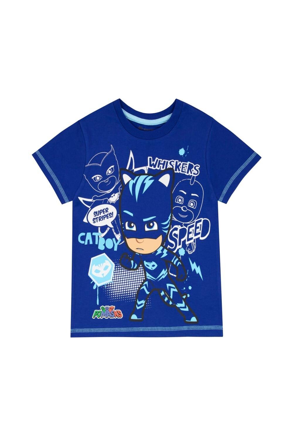

Футболка «Кэтбой и Гекко» PJ Masks, синий